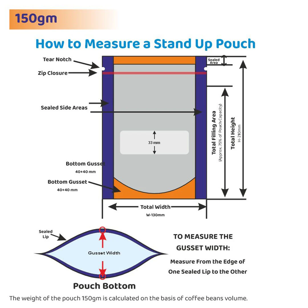 Both Side Transparent Stand Up Zipper Pouch - Image 66
